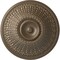 Ekena Millwork Modena Ceiling Medallion (Fits Canopies up to 5 1/4"), Hand-Painted Warm Silver, 23 1/2"OD x 3 1/2"P CM23MOWSS - alternate 1